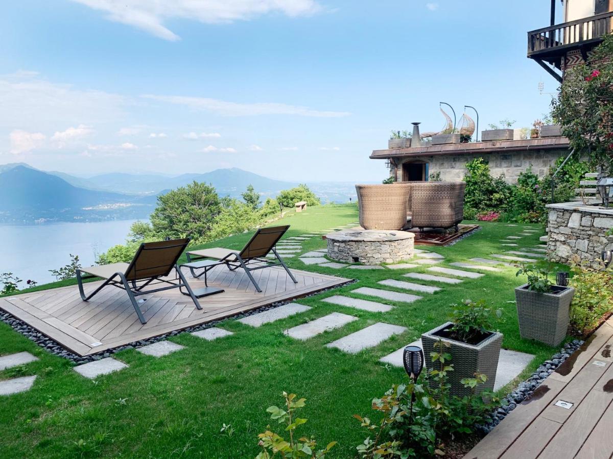 Private Luxury Spa & Silence Retreat With Spectacular View Over The Lake Maggiore Stresa Extérieur photo
