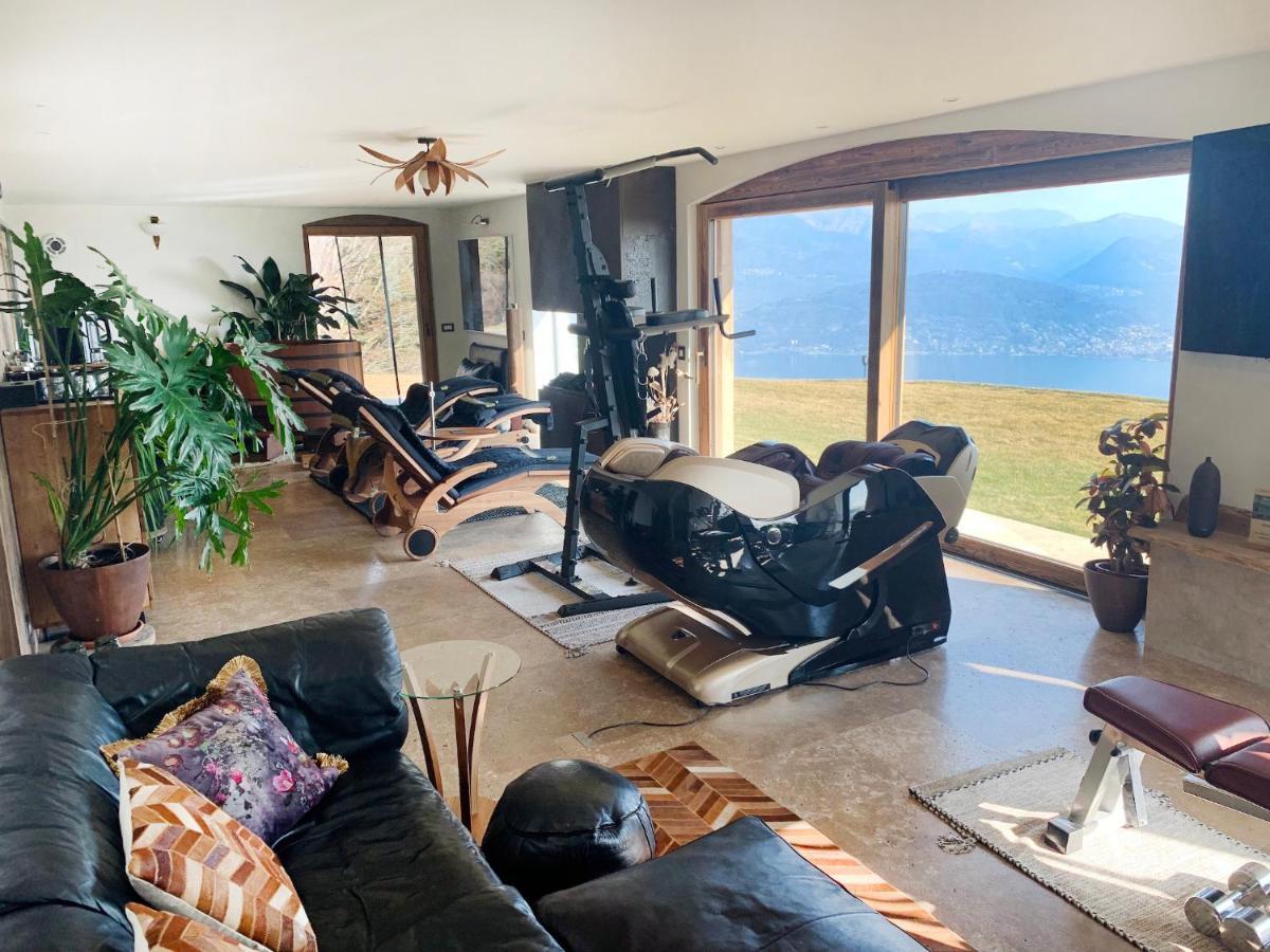 Private Luxury Spa & Silence Retreat With Spectacular View Over The Lake Maggiore Stresa Extérieur photo