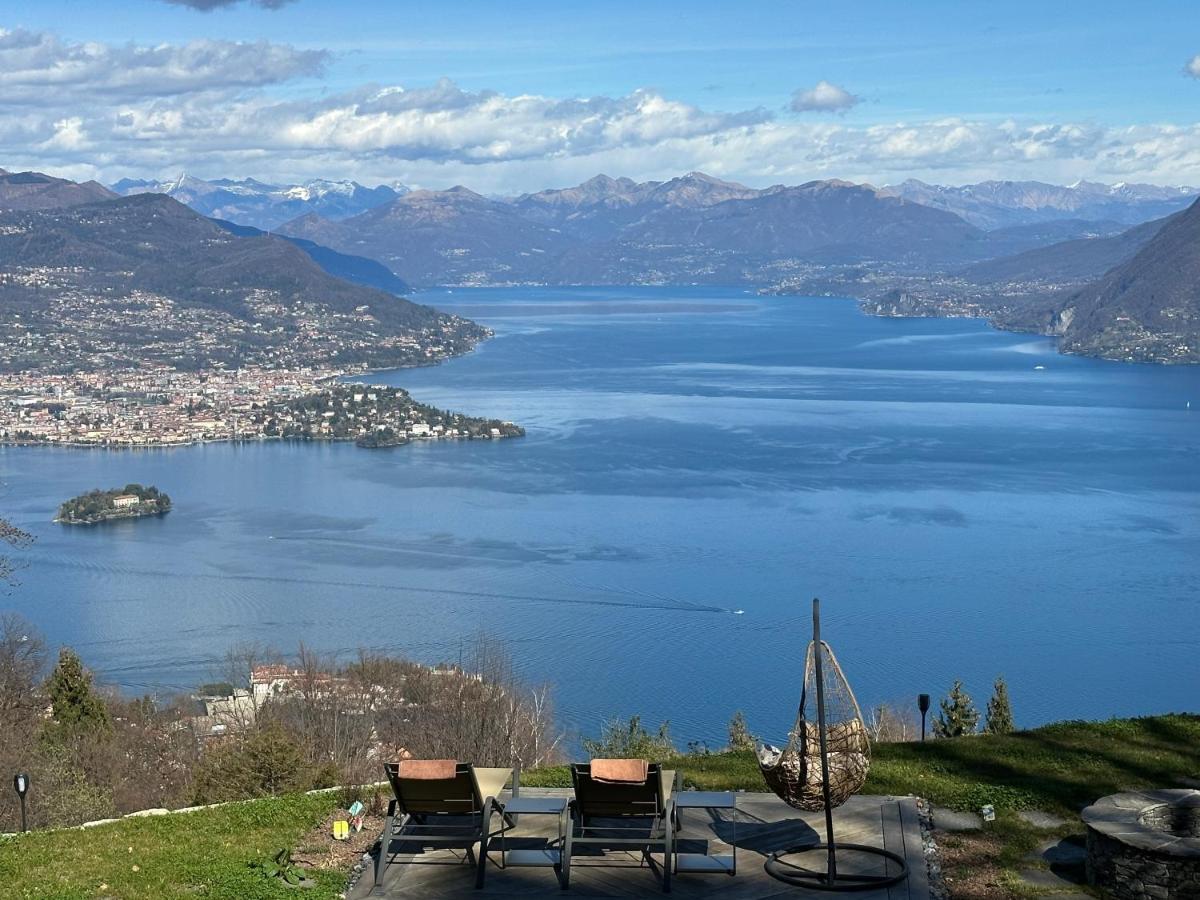 Private Luxury Spa & Silence Retreat With Spectacular View Over The Lake Maggiore Stresa Extérieur photo