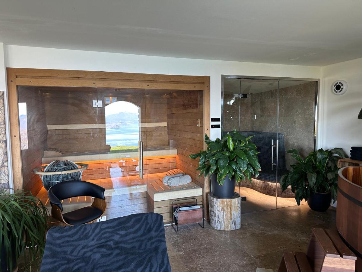 Private Luxury Spa & Silence Retreat With Spectacular View Over The Lake Maggiore Stresa Extérieur photo
