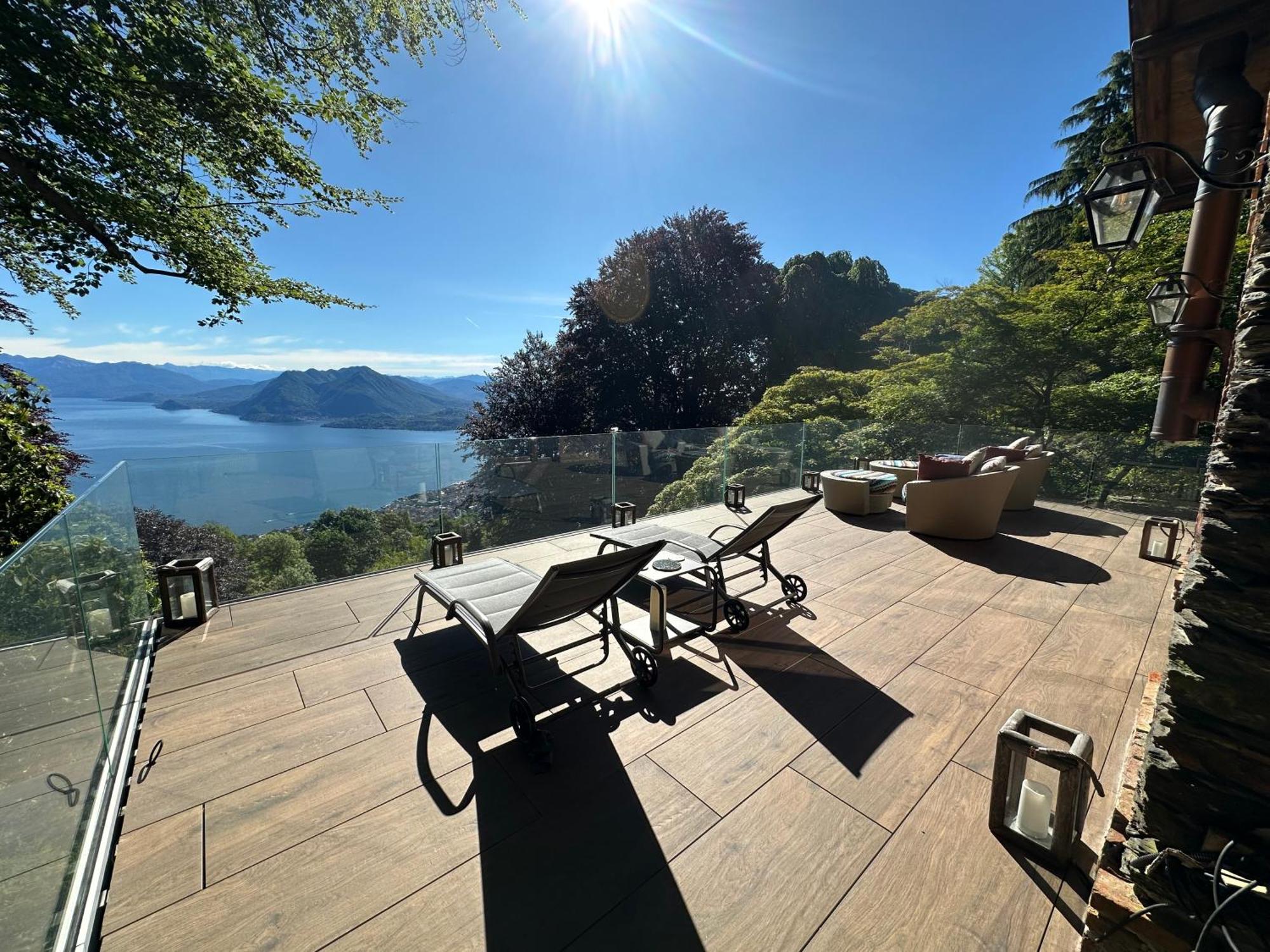 Private Luxury Spa & Silence Retreat With Spectacular View Over The Lake Maggiore Stresa Extérieur photo